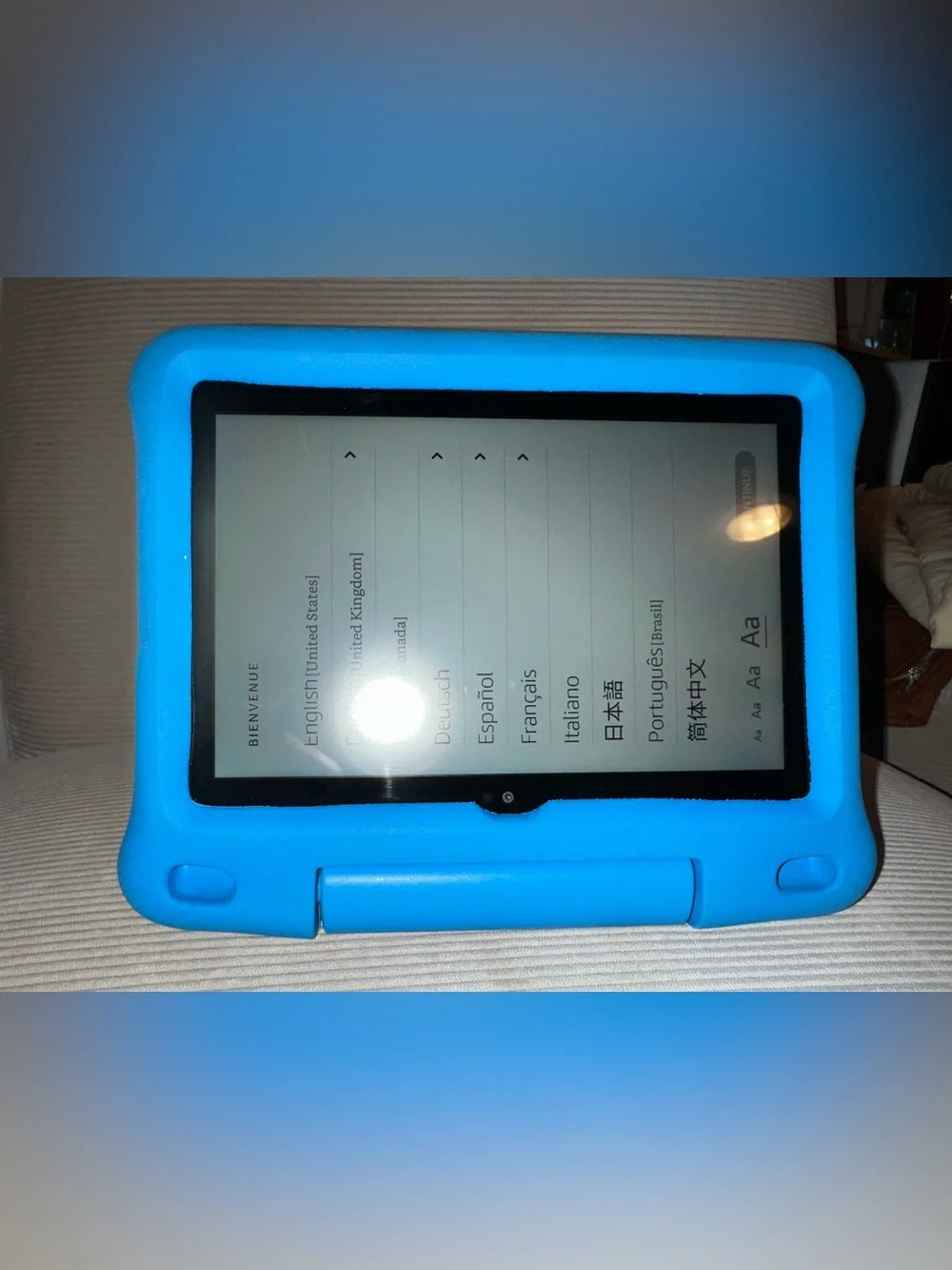 Amazon Fire, Kids Edition tablet - thick blue Kid-Proof Case